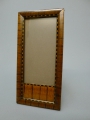 Foto 1: Kleiner Bilderrahmen, um 1900, Teakholz, Intarsie