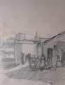 Foto 4: Rudolf Gudden (1863-1935): 7 x Blatt Landschafts- / Architektur-Entwürfe, Bleistift