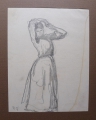 Foto 3: Rudolf Gudden (1863-1935): 9 x Blatt Frauen-Zeichnungen, Bleistift