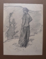 Foto 4: Rudolf Gudden (1863-1935): 9 x Blatt Frauen-Zeichnungen, Bleistift