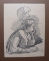 Foto 5: Rudolf Gudden (1863-1935): 9 x Blatt Frauen-Zeichnungen, Bleistift