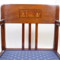 Foto 4: Strenger Jugendstil Damenschreibtisch, mit Armlehnstuhl, in Mahagoni