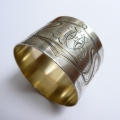 Jugendstil Serviettenring, 835er Silber