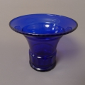 Foto 1: Jean Beck (1862-1935/38): Art Deco Blauglasvase / Kratervase, 1920er/1930er Jahre, München
