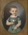 Foto 2: Louis Fritze (1810-1896): Pastell-Zeichnung, Kinder-Porträt, datiert 1883