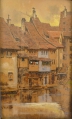 Foto 2: Walter Corsep (1862-1944): Altstadt Nähe Krämerbrücke, signiertes Öl Gemälde, Erfurt 1940