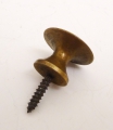 Foto 1: Biedermeier Messing Schubladenknopf