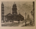 Foto 1: Buchholz: Graphik - Radierung, Vedute Berlin - Deutscher und Französischer Turm auf Gendarmenmarkt, 20. Jahrhundert