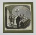 nach Ludwig Burger (1825-1884): Graphik - Holzstich, "Besuch englischer Königin in Gruft Friedrich des Großen", aus Zeitung von 1858