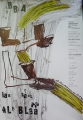 Foto 1: Thuur Camps (1955-1988): Graphik - Farb-Offset-Lithographie, Ausstellungsplakat Edition Mariannenpresse, Amerika-Gedenkbibliothek Berlin 1987