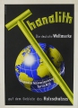 Foto 1: Churfürst attr.: Zeichnung / Collage - Mischtechnik, Werbe-Entwurf Thanalith, Mitte 20. Jahrhundert