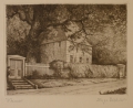Hugo Eichler: Paar Graphiken - Radierungen, Weimar, u.a. Goethes Gartenhaus, 20. Jahrhundert