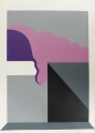 Peter Foeller (* 1945): Graphik - Siebdruck, Werktitel "Februar", datiert 1971