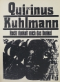 Günter Bruno Fuchs (1928-1977): 3 Graphiken - Holzschnitte, Illustrationen aus Quirinus Kuhlmann - "Rixdorfer Künstler" von 1964 und "Rixdorfer Bilderbogen" von 1965