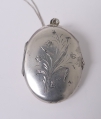 Foto 2: Jugendstil Silber Medaillon-Kette, um 1910