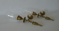 Foto 1: Paar Fackel-Wandleuchten / Wandlichter, um 1900, in Messing