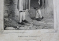 Foto 3: Otto Reinhold Jacobi (1812/14-1901): Graphik - Lithographie, Titel Bielefelder Leineweber