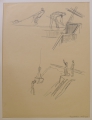 Foto 4: Max Kellerer (1905-1971): Konvolut 10 Bleistift-Zeichnungen, Bauarbeiter-Studien, datiert 1959