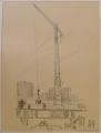 Foto 8: Max Kellerer (1905-1971): Konvolut 10 Bleistift-Zeichnungen, Bauarbeiter-Studien, datiert 1959