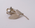 Foto 2: Brosche / Anstecker, um 1970, Rose, 925er Sterlingsilber