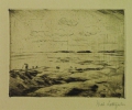 Foto 1: Wilhelm Lategahn (1882-1955): Graphik - Kaltnadel-Radierung, Der See