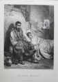 Emile Manceau (um 1850): Graphik - Lithographie, Titel: "Le Vieux Matelot", nach Vorlage von Alexandre Marie Guillemin (1817-1880), Frankreich