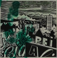 Wolfgang Mattheuer (1927-2004): Graphik - Holzschnitt, Titel "Eiapopeia", Leipziger Schule