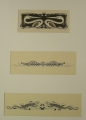 Martin Hönemann (1858-1937): 7 Federzeichnungen, Vignetten, Tier- und Floralmotive sowie "Winterleiste"