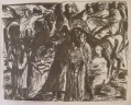 Ronald Paris (* 1933): Graphik - Offset-Lithographie, "Rote Reiterarmee", datiert 1977