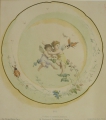 Lucien Penet (1834-1901): 3 Graphiken - Farblithographien, "Tellerentwürfe", Frankreich - Paris