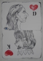 Hermann Pippart (1907-1987): 3er Satz Graphiken - Offset-Lithographie und Linoldrucke, "Spielkarte" und "Porträts bei Nacht", datiert 1972 und 1978