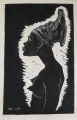 Foto 2: Friedrich Prätorius (1902-1962) attr.: 2 Graphiken - Linoldrucke, Mädchen-Porträt / Afrikanerin, datiert 1957