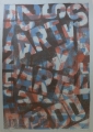 Robert Rehfeld (1931-1993): Graphik - Farblithographie von 3 Platten, Titel "Art", datiert 1982