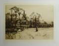 Percy Robertson (1868/69-1934): Graphik - Radierung, "Nach der Messe", England