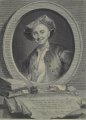 Georg Friedrich Schmidt (1712-1775): Graphik - Kupferstich, "Porträt Julien Offray de La Mettrie"