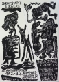 Birgit Stapel und Joseas (* 1963): Graphik - Lithographie, Ausstellungsplakat, Bremen wohl 1990