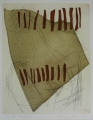 Bernhard Steuernthal (* 1954): Graphik - Farbradierung, "Abstrakte Landschaftskomposition", datiert 1989