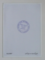 Timm Ulrichs (* 1940): Stempeldruck, "Ich trage den Stempel der Kunst"