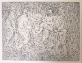 Hans Vent (* 1934): Graphik - Radierung, "Jäger", datiert 1966