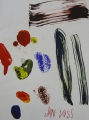 Jan Voss (* 1936): 3 Offset-Lithographien in Ausstellungsheft, Galerie Adrien Maeght - Paris 1983