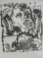 Foto 2: Claus Weidensdorfer (* 1931): Graphik - Lithographie, Ohne Titel, Druck von 1990