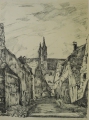 Foto 2: Paul Ernst Wilke (1894-1971/72): 2 Graphiken - Lithographien, Veduten Rothenburg o.d. Tauber, datiert auf 1923