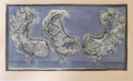 Christa Winzer (* 1935): Graphik - Farbradierung, "Tauben", datiert 1959