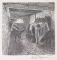 Foto 1: Martin Hönemann (1858-1937): 2 x Graphiken - Stiche, Genremotive bäuerliches Leben, nach Bildvorlagen Bernhard Winter (1871-1964)