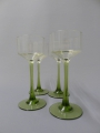 Wilhelm Wagenfeld (1900-1990): 4 x Jugendstil Weingläser
