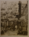 Foto 1: Berthold Hellingrath (1877-1954): Graphik - Radierung, Frauengasse Danzig, um 1920