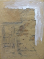 Lovis Corinth (1858-1925): aquarellierte Bleistift-Zeichnung, Architektur-Fragment, datiert 1906