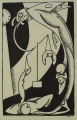 A. Peidel attr.: surrealistische Graphik, datiert 1919