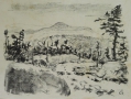 Foto 1: Ernst Eck (1879-1941) attr.: Graphik - Lithographie, Landschaft