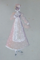 Foto 5: Annemarie Strupat: 5 Aquarelle, Brautkleider-Entwürfe, Mitte 20. Jahrhundert